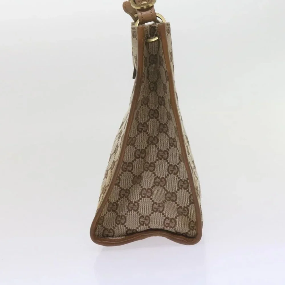 GUCCI GG Canvas Shoulder Bag Beige 110292 Auth 61802 - Picture 14 of 16